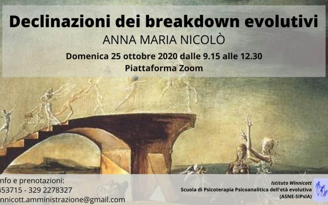 Declinazioni del breakdown evolutivi