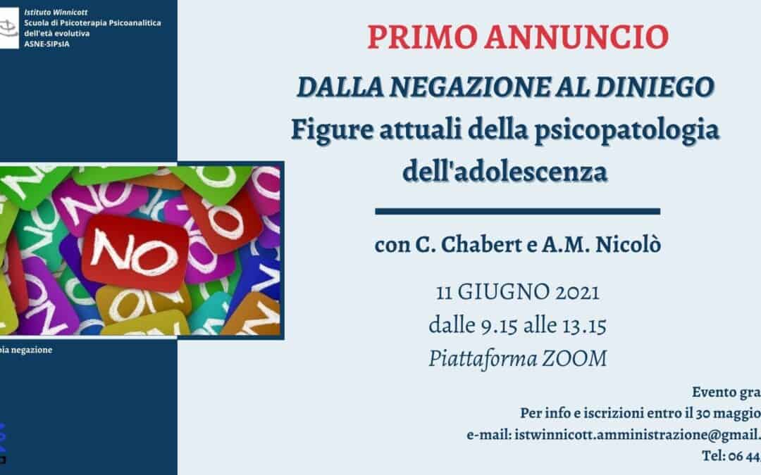 Dalla negazione al diniego. Figure attuali della psicopatologia dell’adolescenza